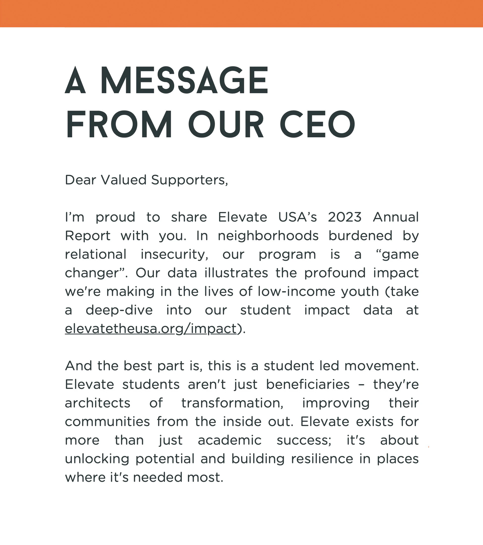 2023 Annual Report spread 1 left